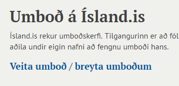 Ísland.is logo